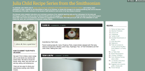 NMAH Julia Child Recipe Series Tumbler Page